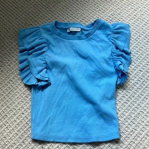 Blue zara top